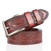 Personalized Men's Leather Belt for Jeans – Customized Carving Cowhide Belt Fashion Accessory