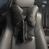 Nový Bowknot Car Opěrka hlavy Polštář Krásný Auto Seat Opěrka hlavy Chránič krku Polštář Plyš Auta Bederní opěrka Auto