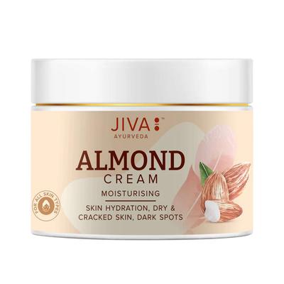 Almond Cream 100 G | Ayurvedic Herbal Face & Body Cream with Almond Extract | Jiva
