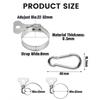 4pcs 22-32mm Flagpole Clamp with Carabiner Rope Hook High Quality Hose Clamp  Garden