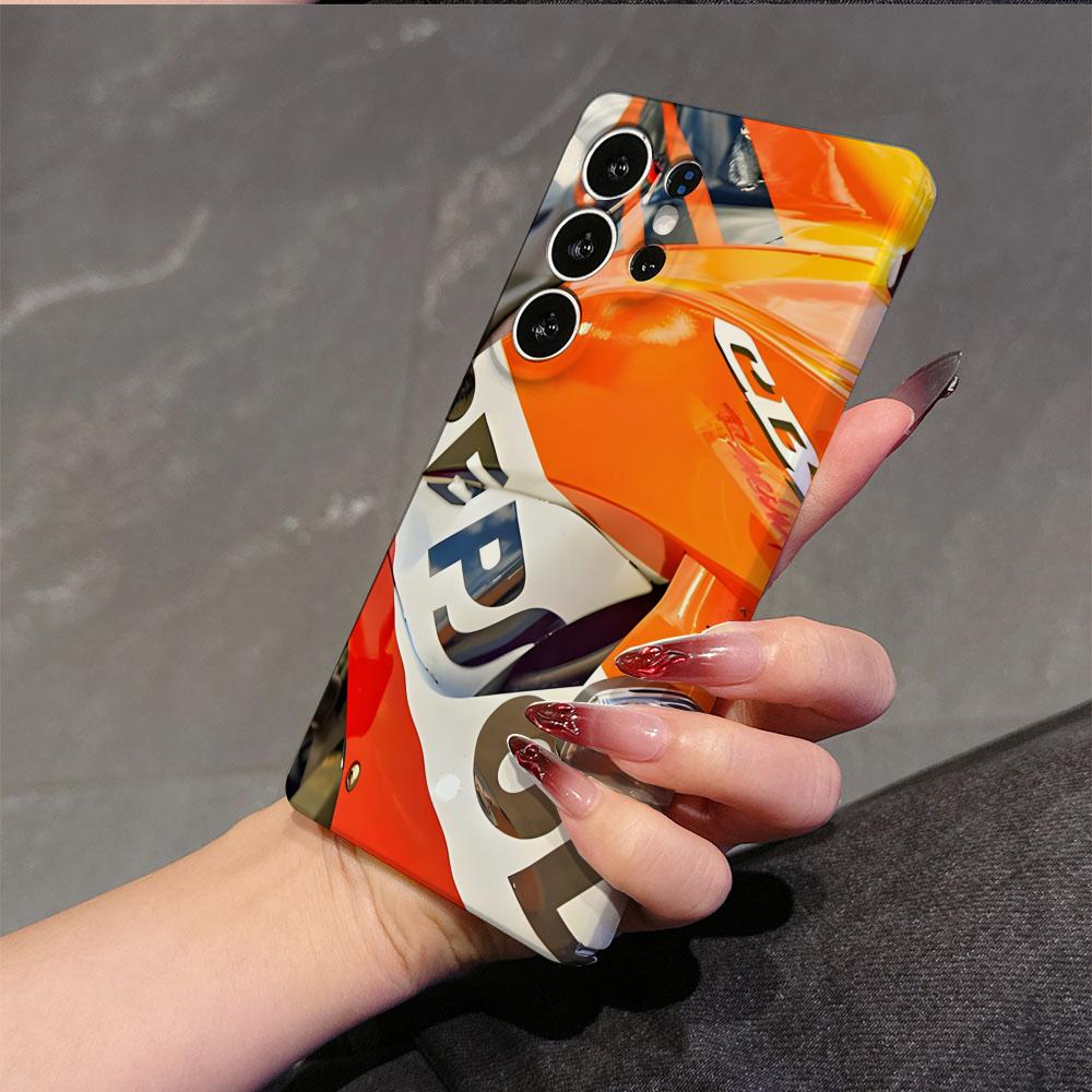 

Чехол для телефона RR-Repsol Motor Cool для Samsung S25 24 23 ULTRA Plus S21 Fe A55 25 05 13 Глянцевый HD Жесткий Чехол Пленочная Оболочка SamsungS22Ultra