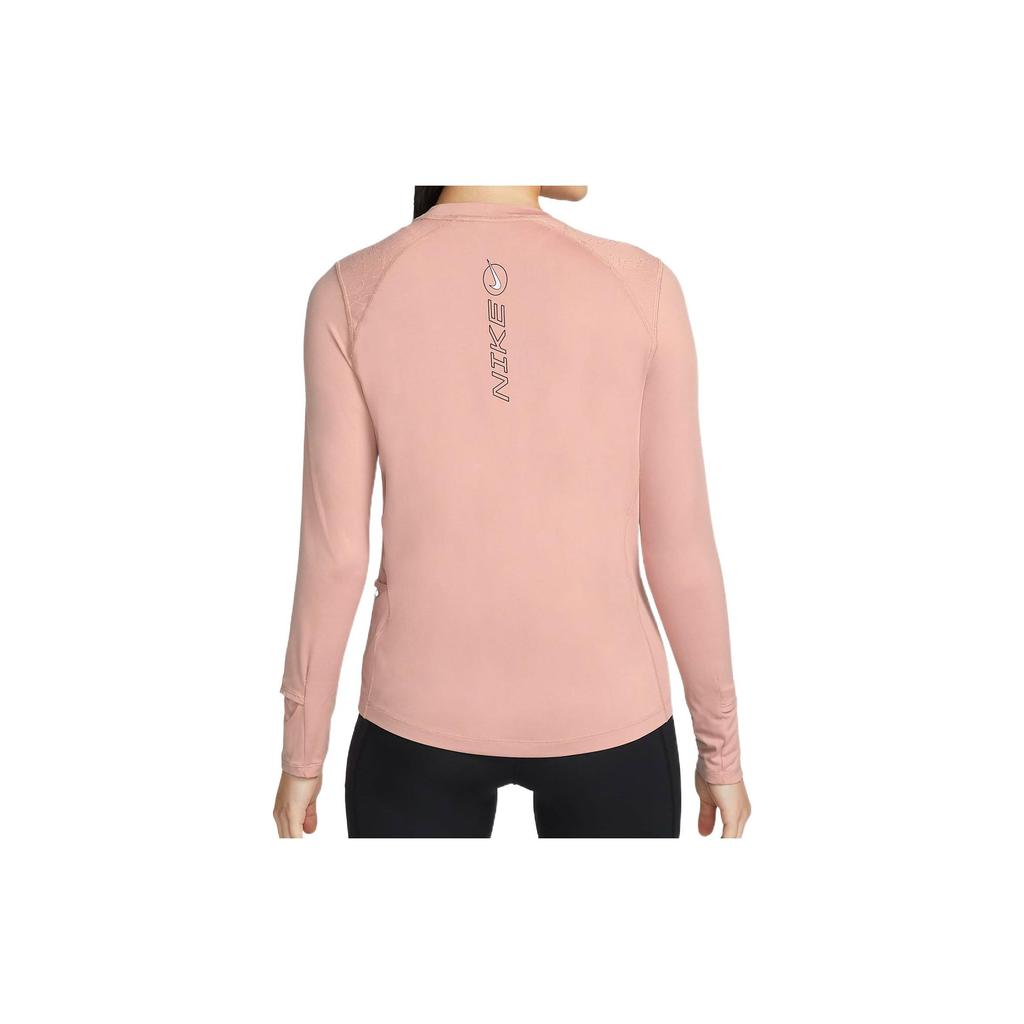 Nike Logo Casual Breathable Long Sleeve T-Shirt Women tops Pink DM7476-609