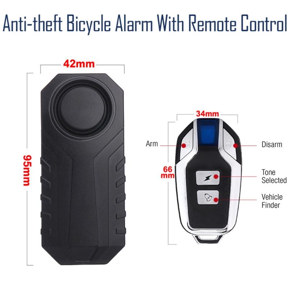 With Remote Bike Alarm Bell Wireless Bike Horn Gift Vehicle Security Alarm System