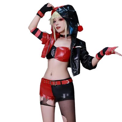 Another World Suicide Squad Harley Quinn Cosplay Halloween with Wig [milky Time]