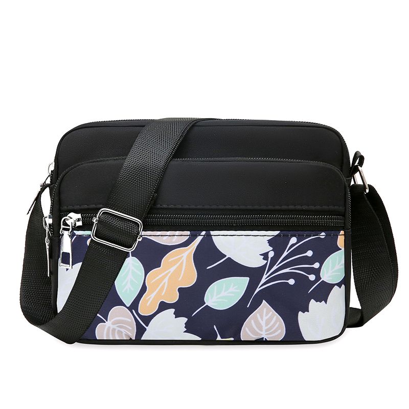 Women's Handbag Nylon Middle-aged and Elderly Single Shoulder Cloth Bag Crossbody Bag Doing Business Multi-layer Women's Bag