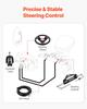 150HP Hydraulic Outboard Steering Kit Marine Boat Hydraulic Steering Kit