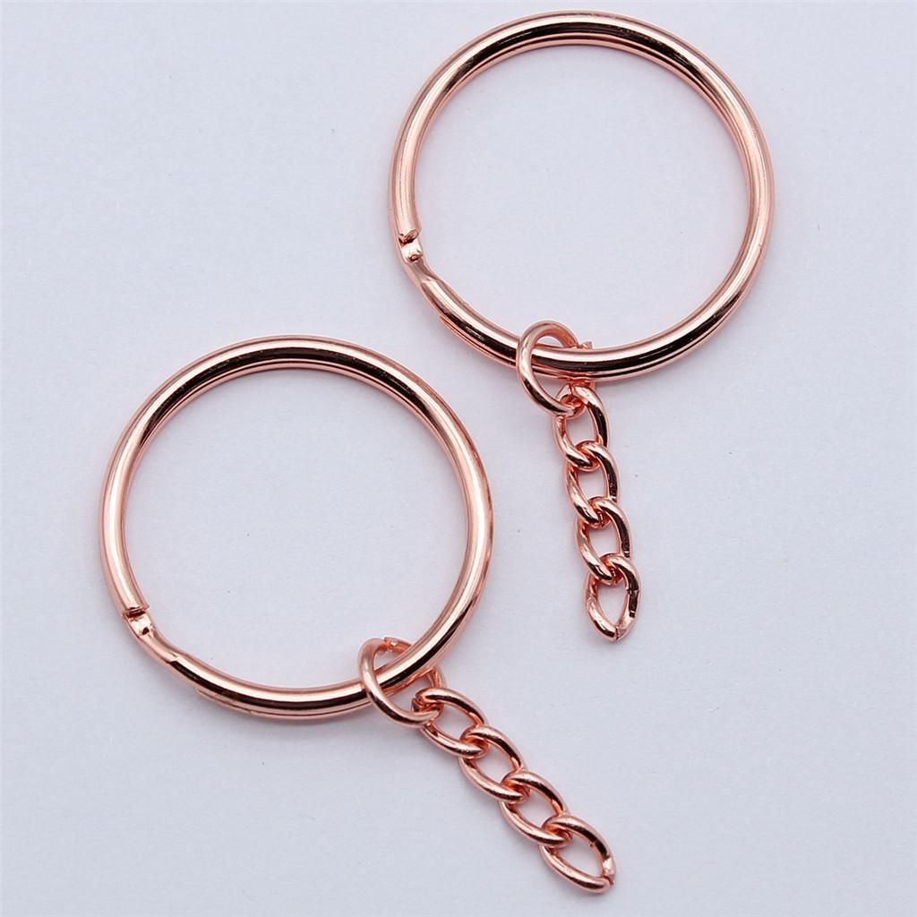 Zubehörteile 25-30mm Schlüsselanhänger 3 Größen 7 Farben Minimalistische Schmuckkomponenten QA005