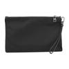Prada Saffiano Enamel Triangle Metal Logo Cosmetic Bag Men Cosmetic Bag Black 2NH006-064-F0002