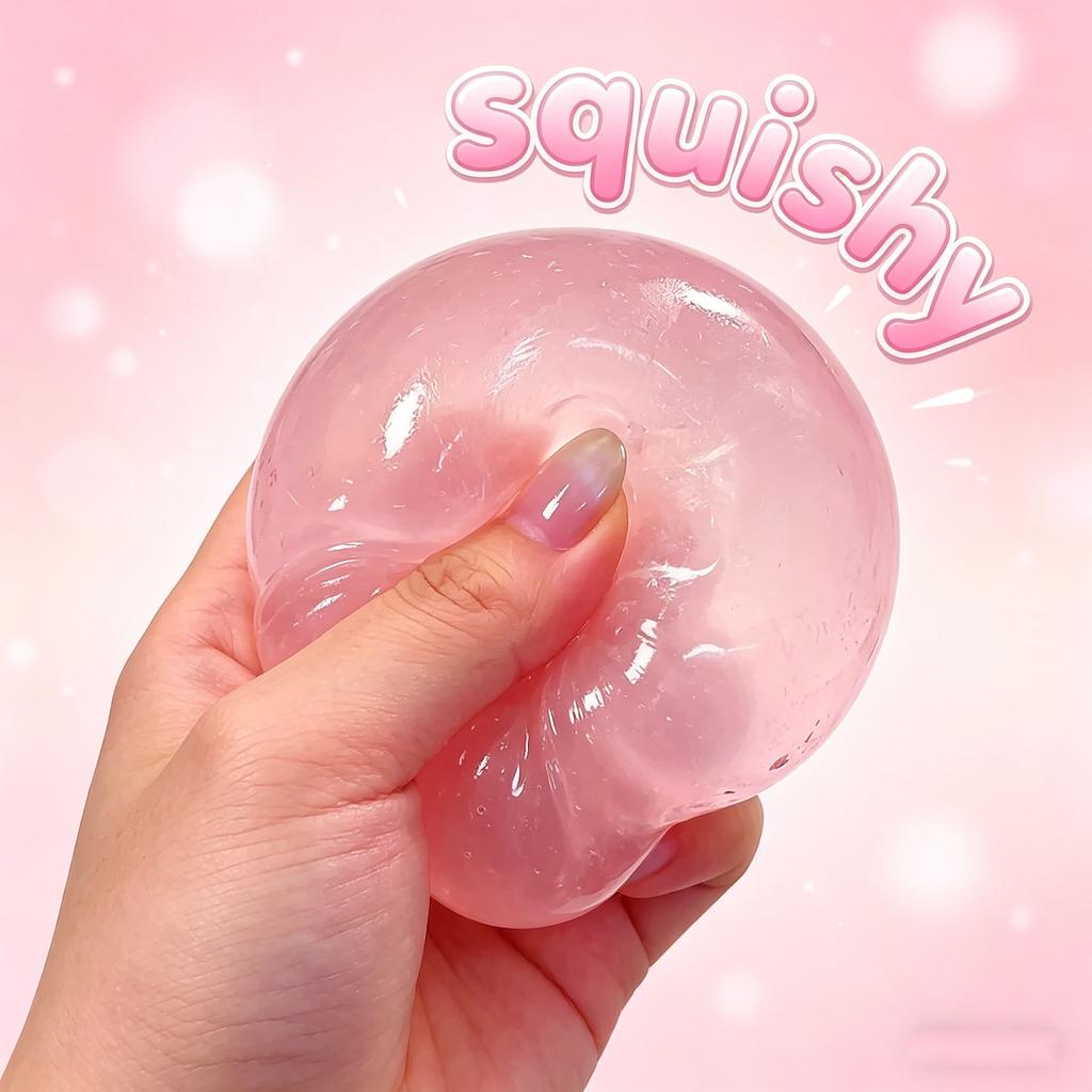 Giocattoli Squishy Maltosio Blu Giocattolo Fidget Sensoriale Antistress Morbido Simulato Trasparente Blu Maltosio Rilascio Lento Giocattolo Decompressione