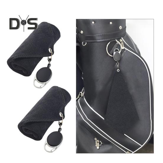 Golf Towel for Golf Carts or Clubs Hanging Cotton Towel with Carabiner Golf Club Ball Cleaning Towel Golfing Gear for Men Women