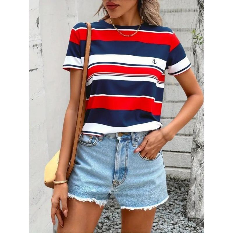 Women's T-shirt with Striped Pattern