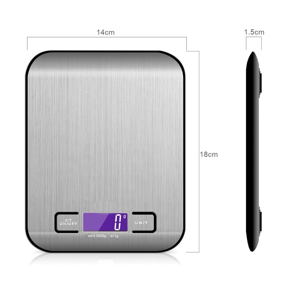 Precision Stainless Steel LCD Digital Kitchen Scales Electronic Balance 10KG/5KG Electronic Scales