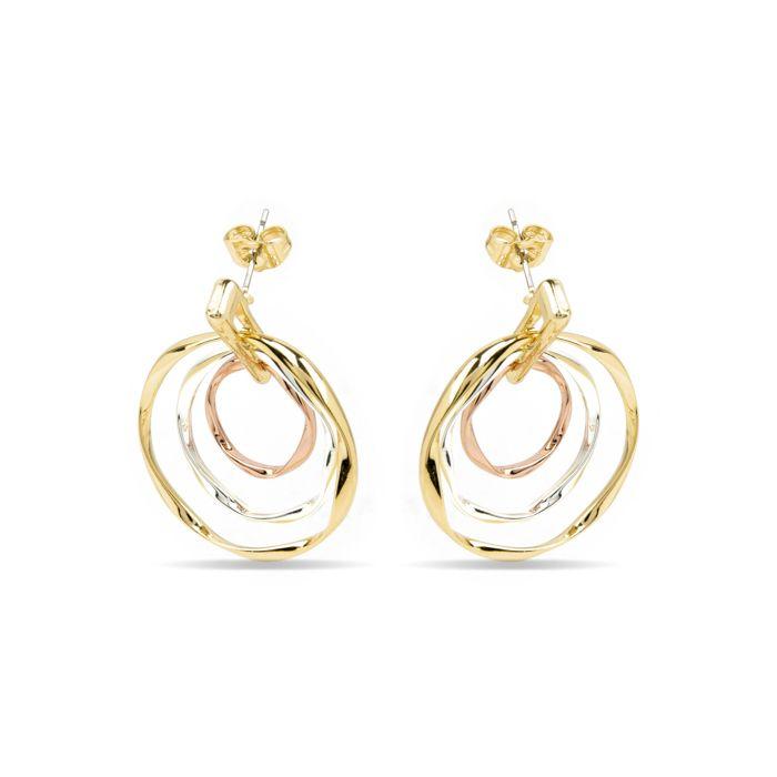 Luxenter 18K Yellow Gold Finished Earrings - Ushdao