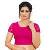 Women's Round Neck Stitched Blouse Indian Bollywood Readymade Ethnic Choli