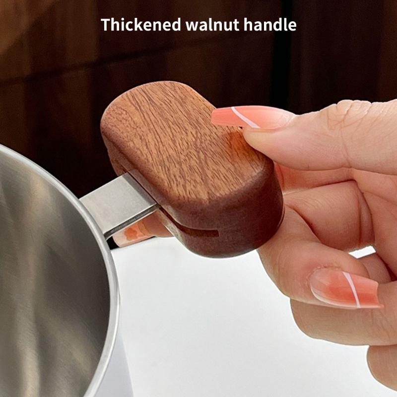 Premium 304 Stainless Steel Double Layer Steamer Pot with Wood Handle Suitable for Efficient and Even Cooking Experience