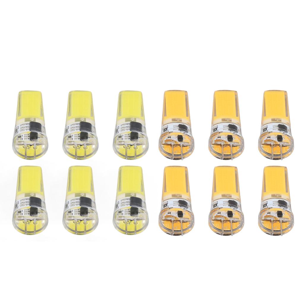 6 Pieces G4 LED Bulbs 9W Dimmable COB Lamp 500LM for Home Ceiling Landscape Chandelier Lamps