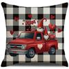 Valentine's Day Pillowcase New Black and White Plaid Love Villain Cushion Pillowcase Home Sofa Pillowcase
