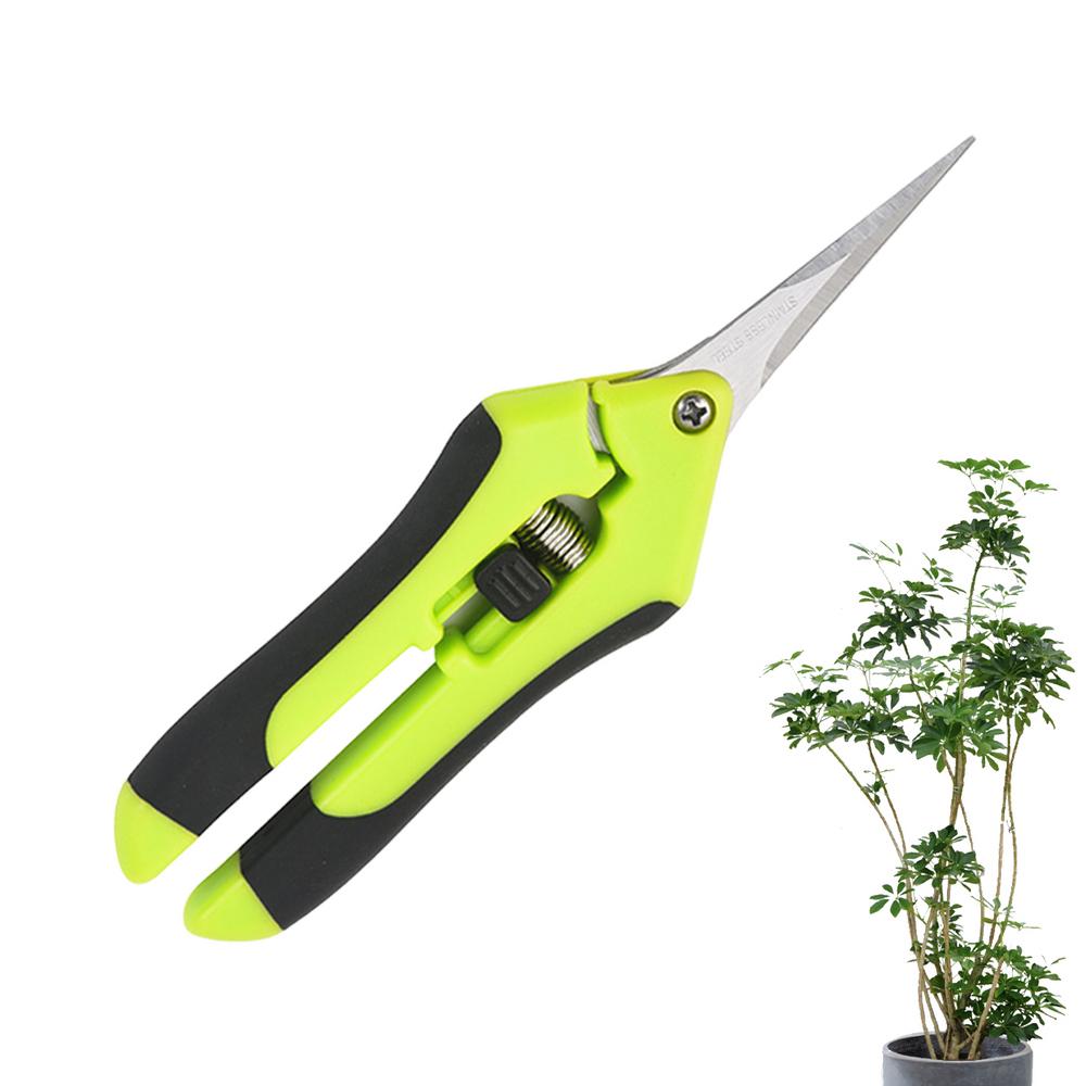 Garden Tools Stainless Steel Gardening Shears Pruning With Soft Grip Handle Gardening Scissor Hand Cutter Fruit Picking