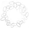 DIY Open Bezels Hollow Frame Pendant Resin Craft Bezels Jewelry Making Supplies AccessoryOval Shape 30pcs L