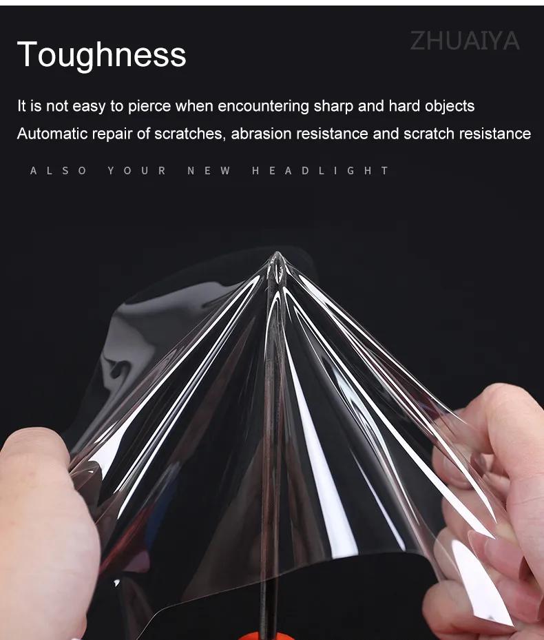 For Tesla Model 3 Y 2017-2023 PPF Blackened Headlight Taillight Foglight Protective Film Modification Black Color Changing Films