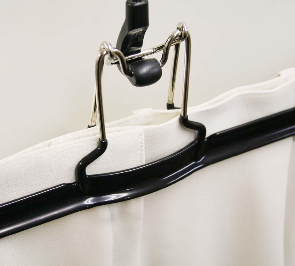 MAWA Hangers for Pants and 26cm Set of Warranty No-Slip Skirts, Wide, Mat26, 10, Black, 10-Year