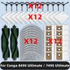 Compatible For ( Cecotec Conga 8490 Ultimate Ultra Power / 7490 Ultimate Home X-Treme Genesis ) Parts Filter Brush Mop Dust Bag