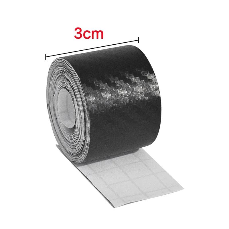 

1/4pcs3D Nano Carbon Fiber Automotive Tape, Door Edge Protection, Side Mirrors, Scratch And Collision Prevention Strips, Waterpr 1M
