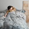 Retro Cotton Four-Piece Set: Yarn-Dyed Jacquard Bed Sheet & Duvet Cover for All Seasons