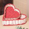 Heart Shaped Basket for Bread Or Snacks Display Decorative Fruit and Vegetable Organizer Kitchen Organization Tool