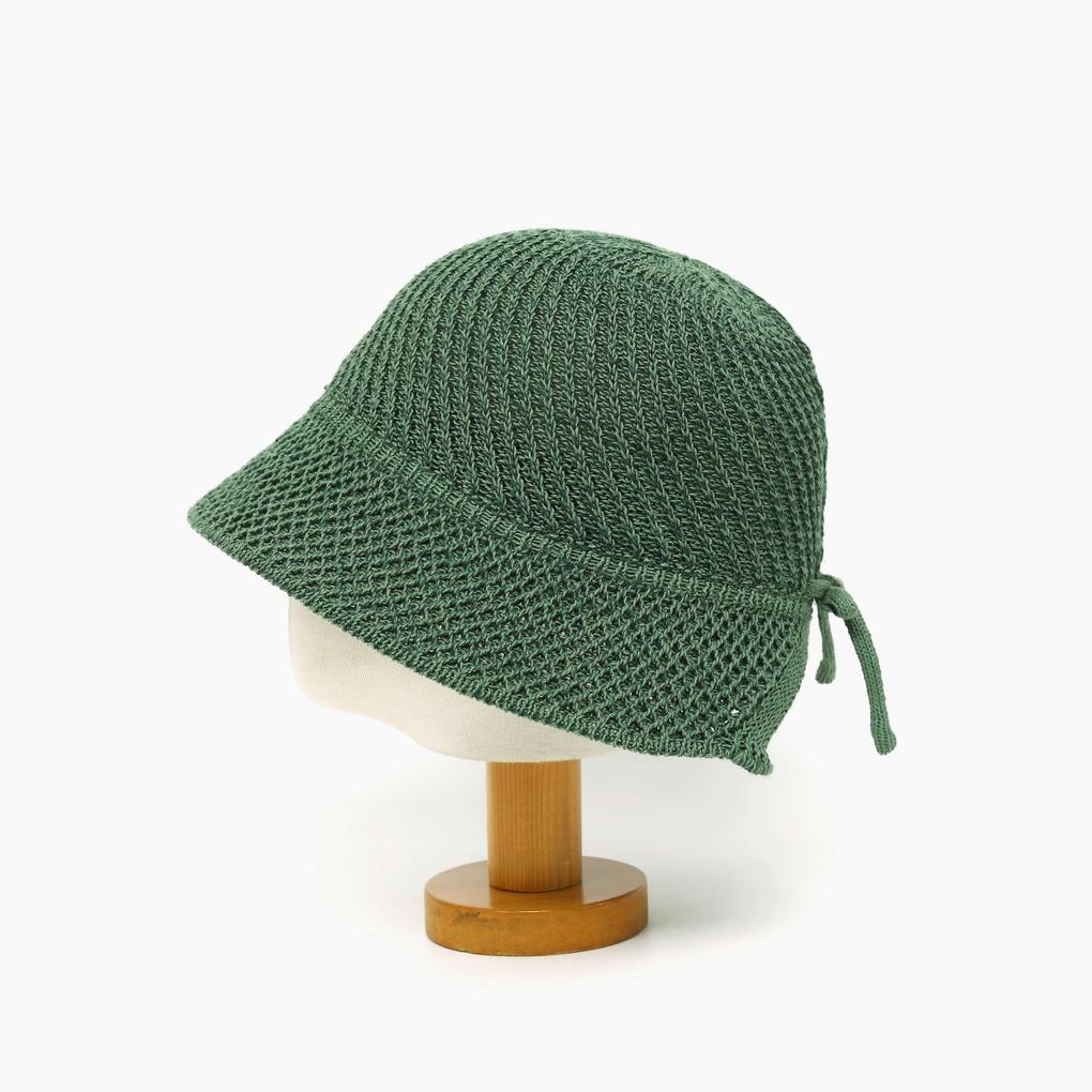 Men's and Women's Daily Bucket Hat with Solid Ribbon Bonnet Bucket