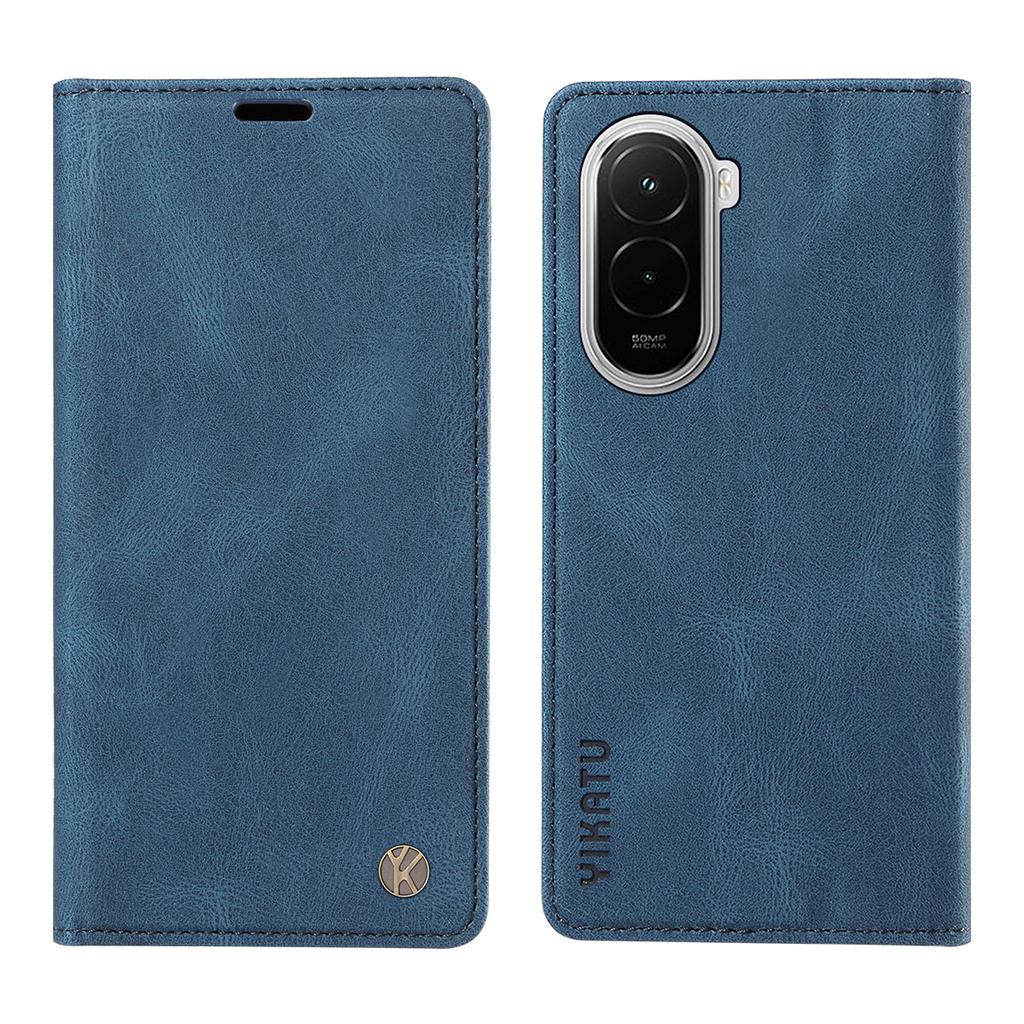 For Xiaomi Poco M7 4G (169mm) Leather Cover YIKATU YK-004 Skin-Touch Wallet Phone Cases