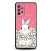 Cute Colorful Rabbit Phone Case for Samsung A51 A71 A21S A12 A11 A15 A25 A31 A41 A23 A33 A53 A73 A03S A05S A13 5G A35 A55 Cover