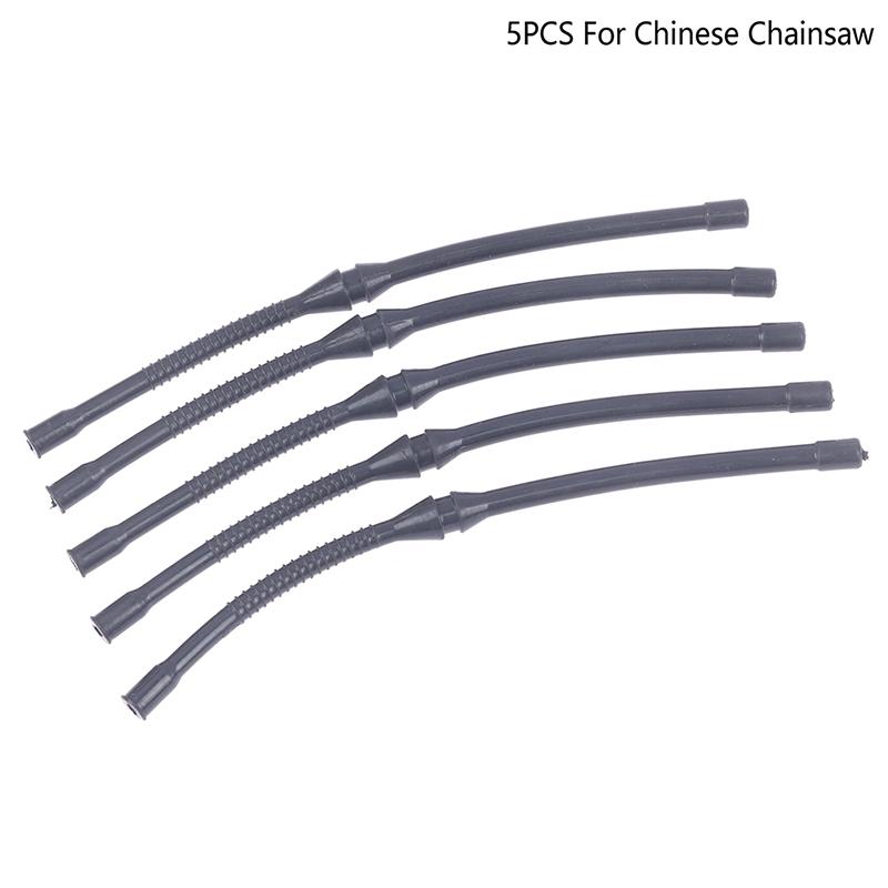 Lot de 5 tuyaux de carburant pour tronçonneuse chinoise, outils de travail du bois et de jardinage