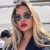 Luxury Metal Brand Sunglasses for Men and Women Unisex Designer Fashion Sun Glasses Oval Unisex Stylish Eyewear Shades