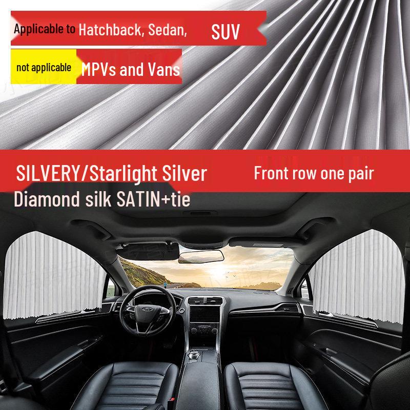Rear Seat Sunshade: Universal Heat Insulation Curtain for Privacy & Sun Protection