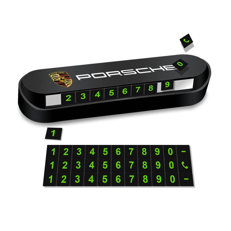 1 Stück Auto Temporäre Parkkarte Schild Plakette Auto Styling Für Porsche Boxster Cayenne Panamera Macan Cayman 911 918 996 917 991