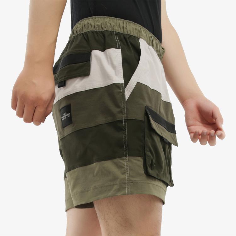 Nike Sportswear Multi-Pocket Color-Block Woven Shorts Men Bottoms Green CU4225-222