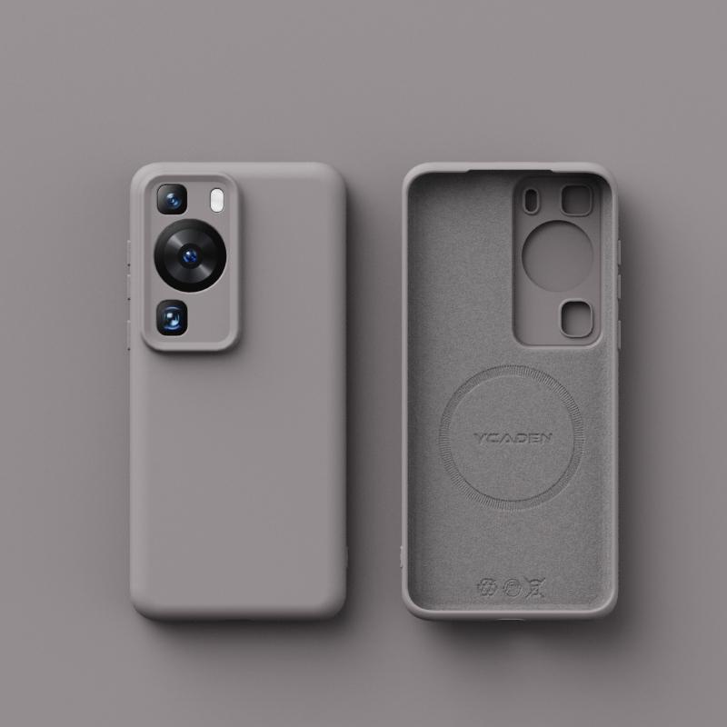 

For Wireless Charging Magsafe Soft Liquid Silicone Phone Case For Huawei P60 P50 P40 Pro Magnetic Slim Skin Protection Cover For P60 (P60 Pro)