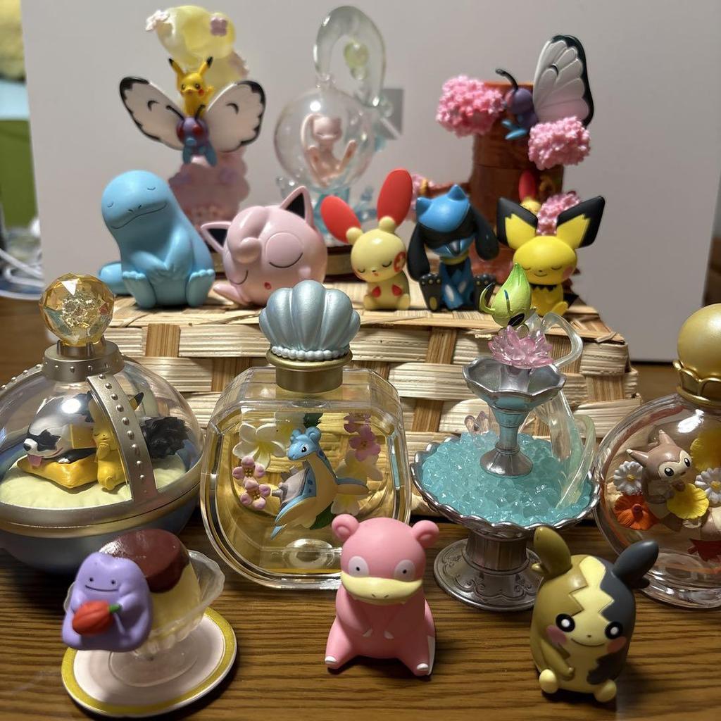 [USED] Pokemon Minifigure Diorama Lapras Mew Celebi Oshawott