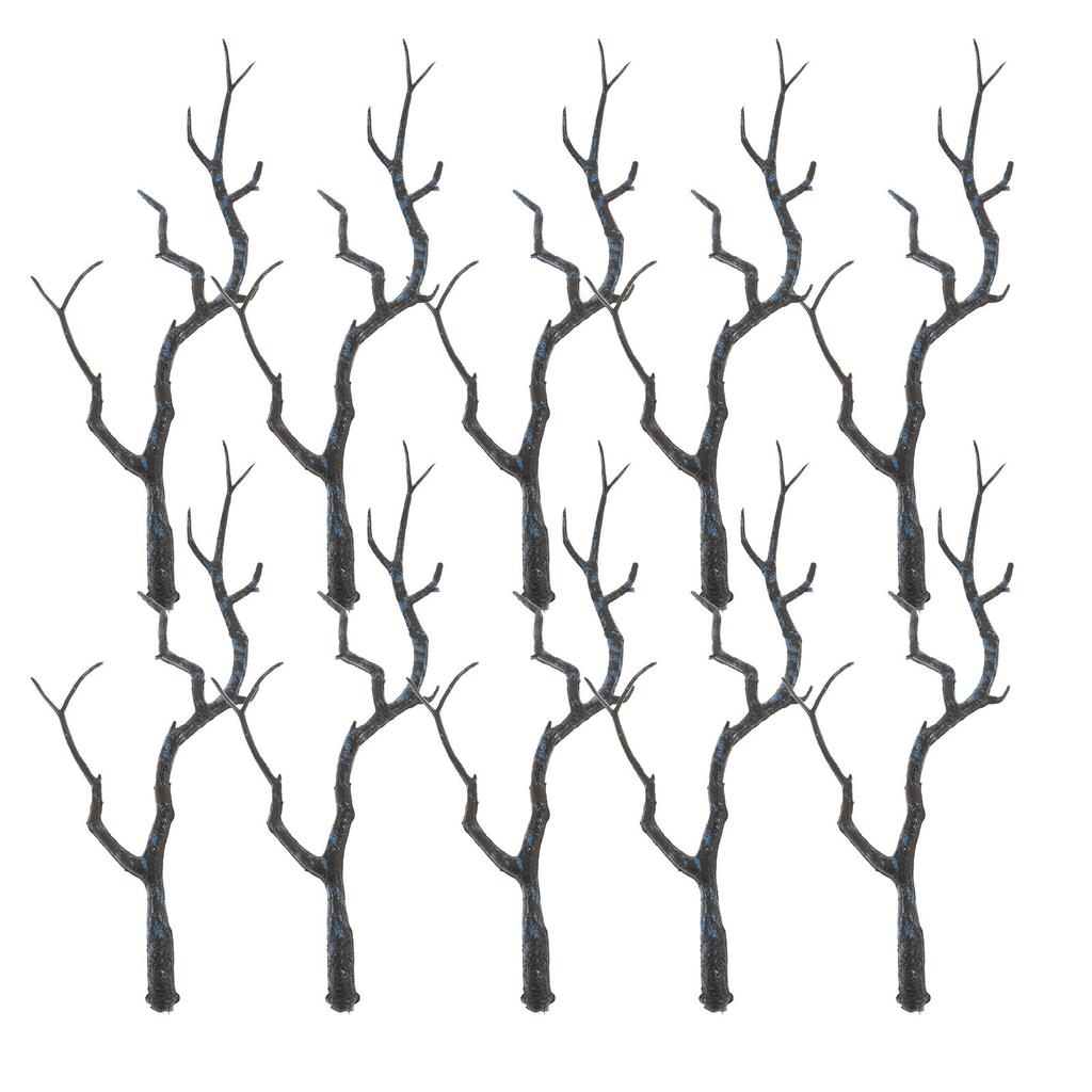 10Pcs Artificial Antler Branches Plastic Decorative Twigs Fake Dry Branches Photo Props Home Party Vase Filling DIY Flower