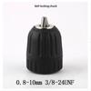 1 Set 2-13MM/1.5-10MM Quick Change 1/4" Hex Shank/SDS /1/2" Square Socket Adapter 1/2"-20UNF Drill Chuck Wrench Conversion Tools