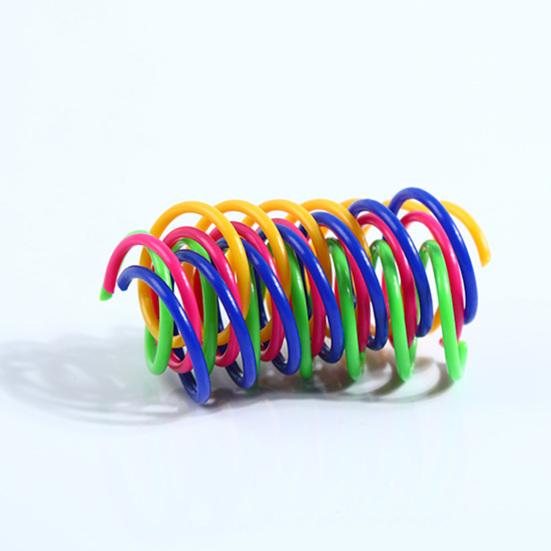 12st Cat Spiral Spring Interactive Bite Resistant Training Cat Spiral Spiral Springs for Swatting