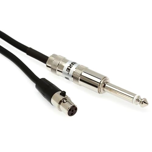 Shure Wireless Instrument Cable, Phone Plug to Tini Q-G Connector, 0.76m, WA302