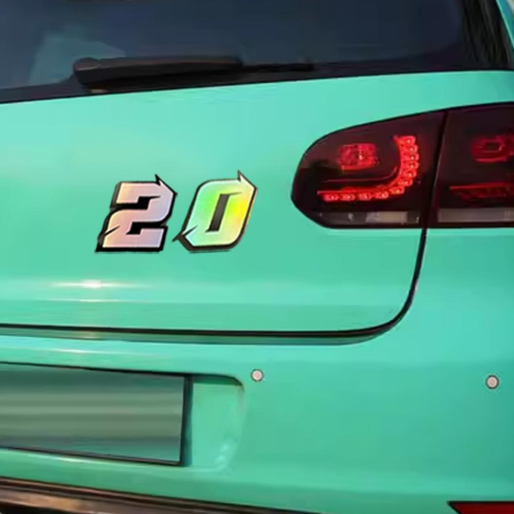 1 PZ Adesivi Moto Numero 0-9 Impermeabili Serbatoio Carburante Moto Scooter Elettrico Bicicletta Decorazione Vinile Durevole Decalcomanie Colorate