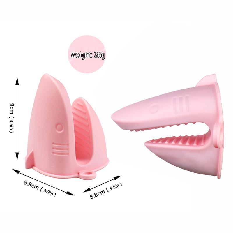 Heat-Resistant Non-Slip Silicone Oven Gloves & Bowl Clip