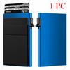 Portafoglio Portatessere RFID Uomo Sottile Mini Minimalista Portafogli Metallo Porta Badge Bancario Custodia Portafoglio per Uomo Carteras Scelta