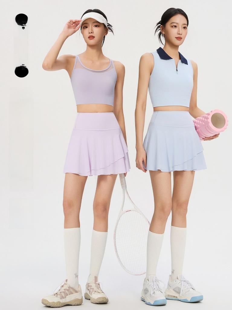 Outdoor Running Skirt For Women With High Waist And Breathable Nylon Fabric For Fitness And Yoga