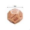 Food Dice Decision Wooden Funny Date Night for Couple Wedding Valentines
