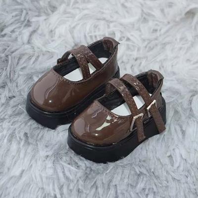 Pu Leather Dress Up 1/4 Shoes Mini Shoes Handmade Bjd Leather Shoes Casual Wear Heightened Thick Sole 45Cm Shoes Accessories