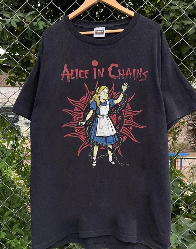 Alice In Chains vtg unisex black short sleeve S-5XL QT7781 XXXXL